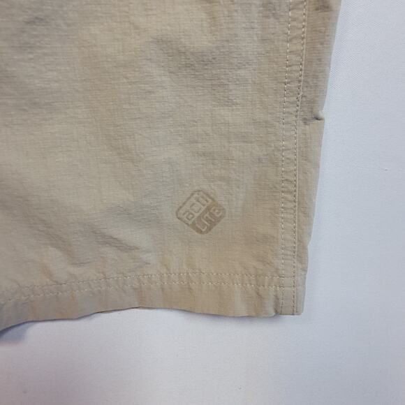 Salomon Convertible Hiking Pants Wms Sz 8/32Wx30 Zip Off Khaki Outdoors Ripstop - Picture 5 of 12